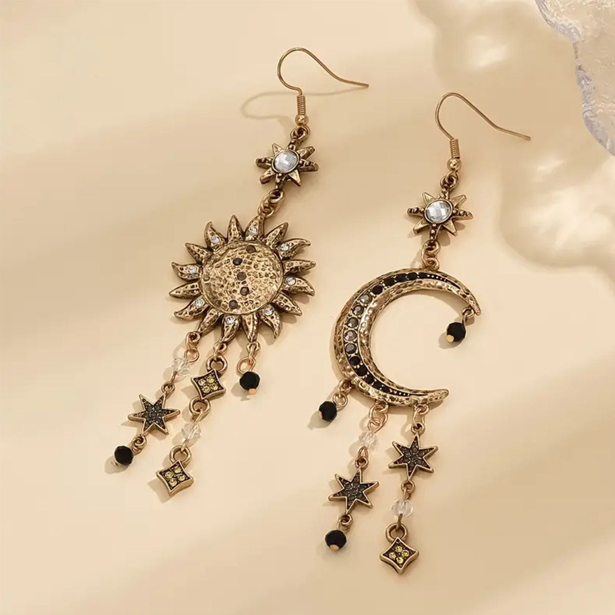 Wholesale Vintage Star,  Moon and Sun Pendant Earrings