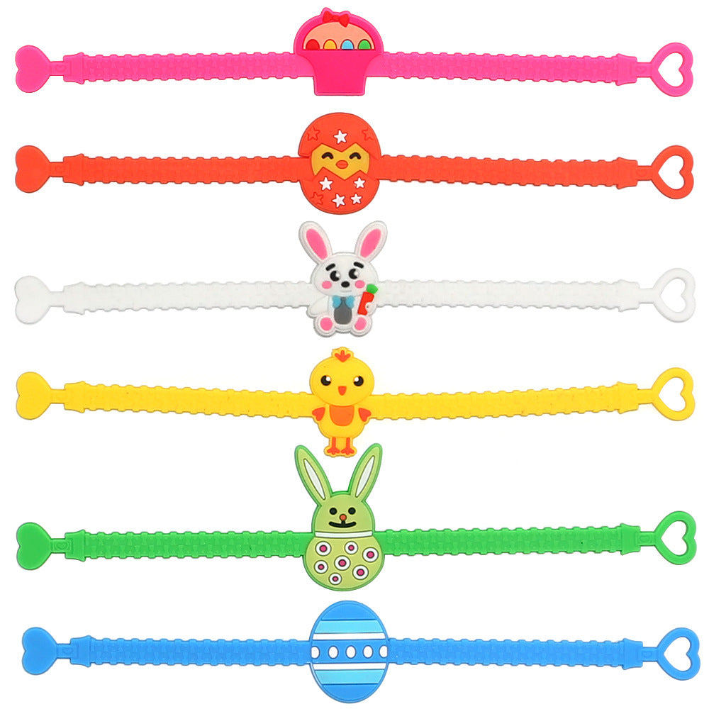 Wholesale Easter Egg Spring Eco-friendly PVC Bracelet