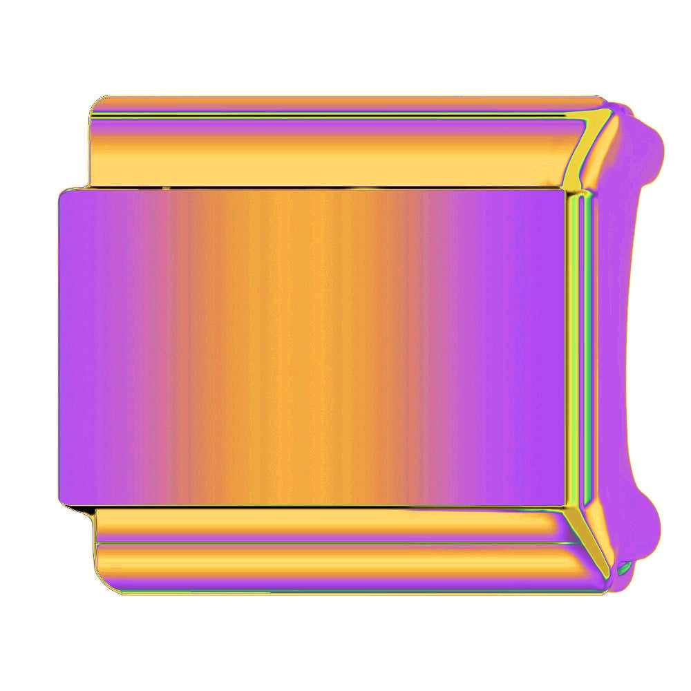 Wholesale  Italian Charm Bracelet 9mm DIY Single-bead smooth   Creative Stainless Steel Composable Bracelet