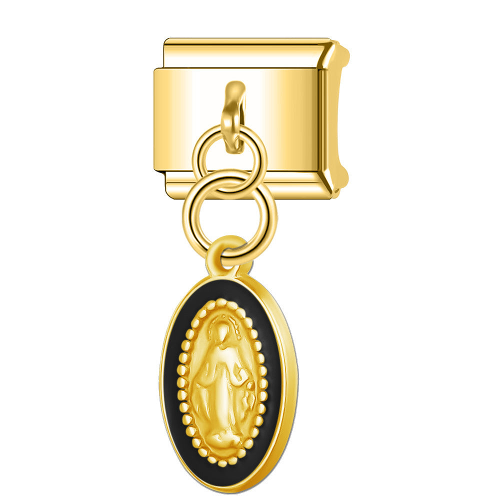 Wholesale Italian Charm Bracelet 9mm DIY Splicing Cute Creative Stainless Steel Composable Bracelet