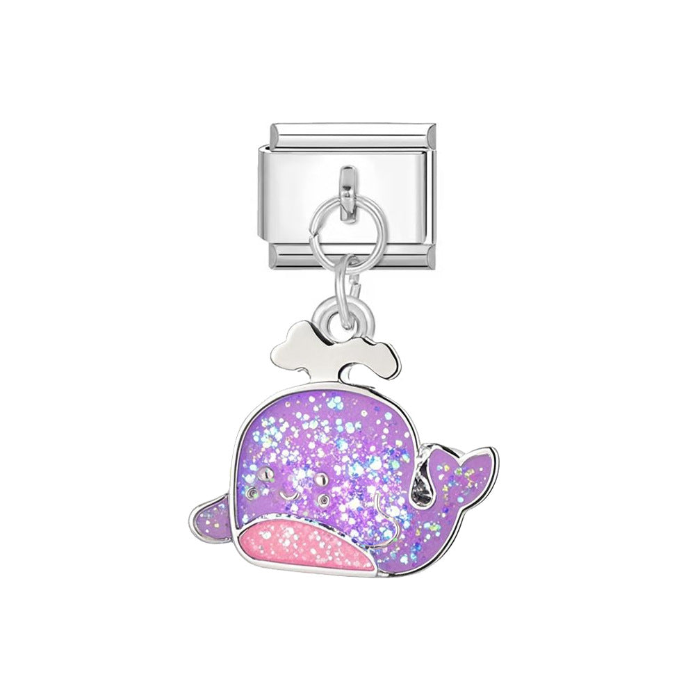 Wholesale  Italian Charm Bracelet 9mm DIY Animal Series   Creative Stainless Steel Composable Bracelet