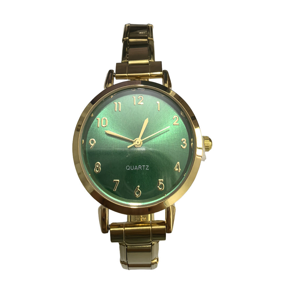 Wholesale Chic Fashion Casual Women' s Quartz Watch Steel Band Simple Design Everyday Accessory