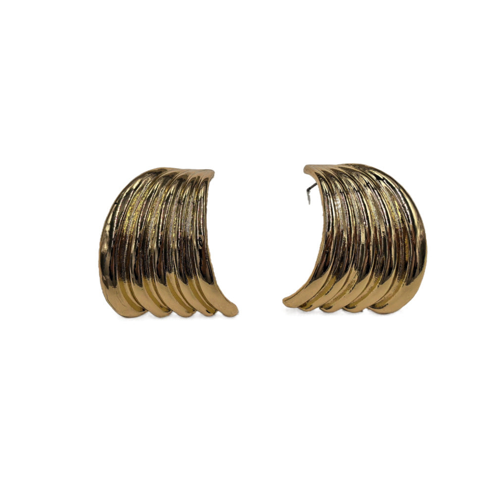 Wholesale Fan Shape Earrings Alloy Electroplate Jewelry Accessory
