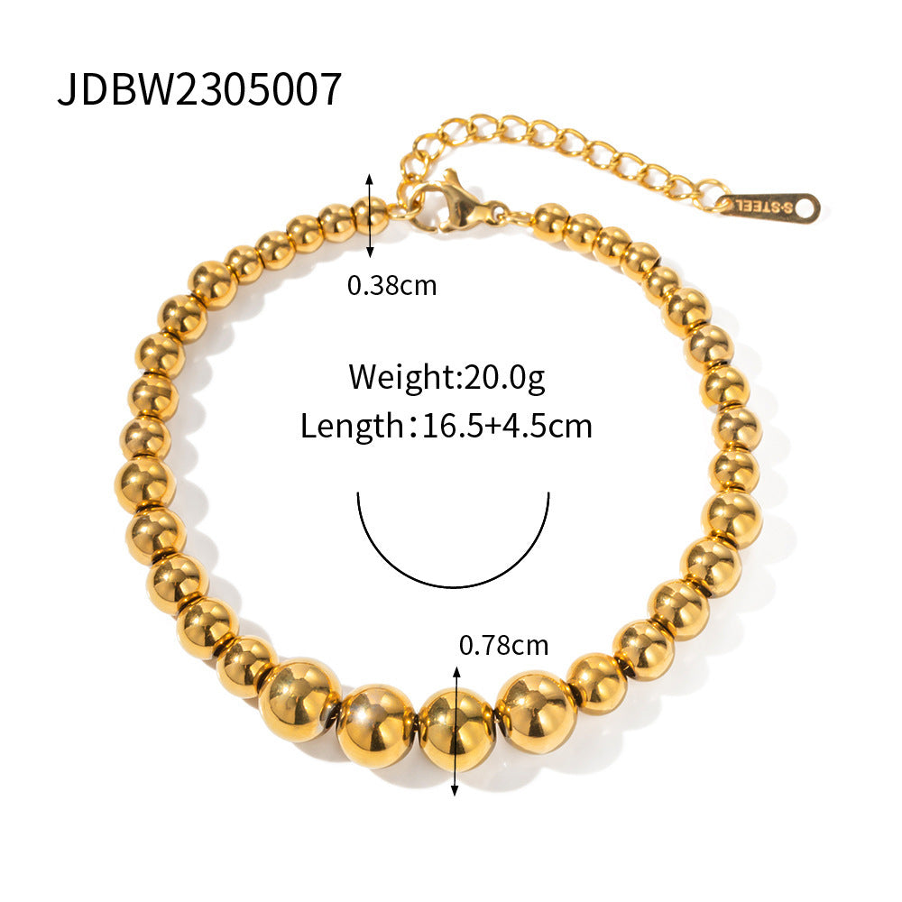Wholesale  Stainless Steel Beaded Bracelet  Jewelry