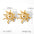 Wholesale Titanium Steel sun flame geometric earrings