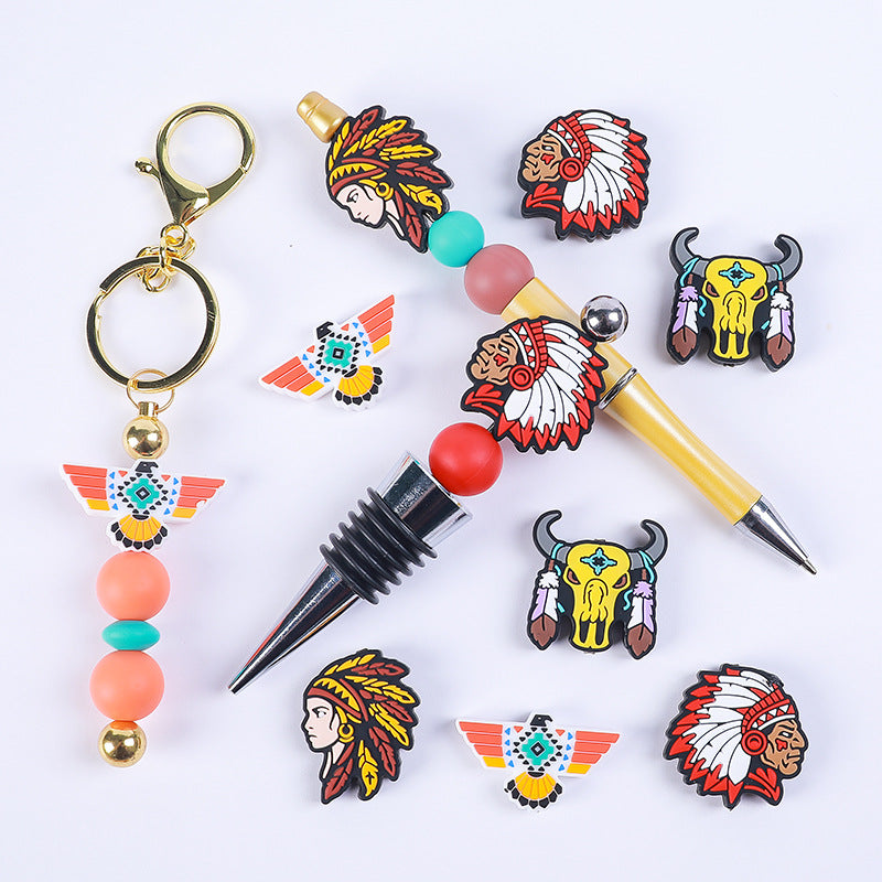 Wholesale 20pcs Cartoon Focal Beads DIY Bead Accessories