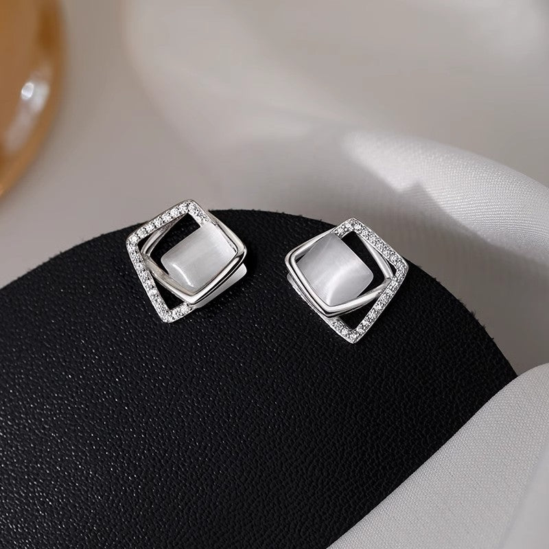 Wholesale  925 Sterling Silver Geometric Earrings