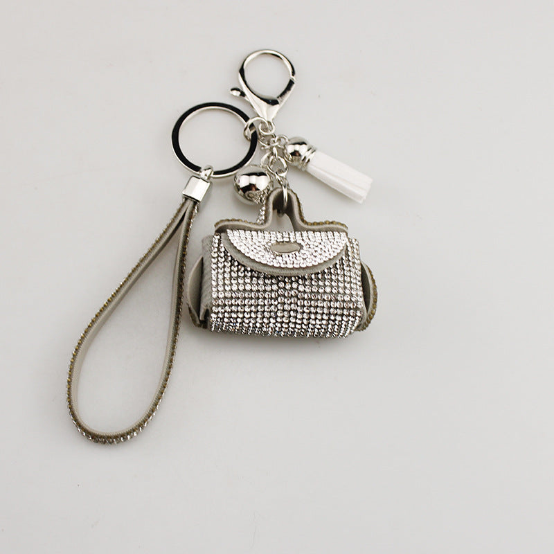 Wholesale Diamond Coin Purse Earphone Bag Keychain ACC-KC-TMS030