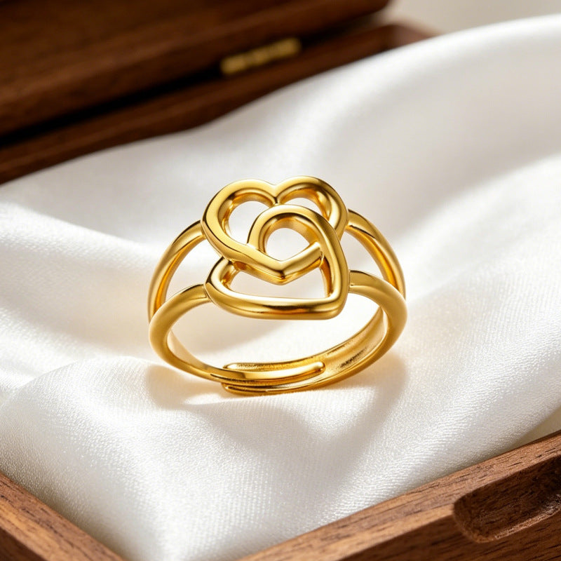 Wholesale Titanium Steel Vacuum Plated Stackable Rings Stylish Jewelry Accessory for Resale or Gift
