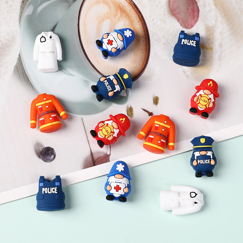 Wholesale 20pcs  Cartoon 3D   Focal Beads DIY Bead Accessories