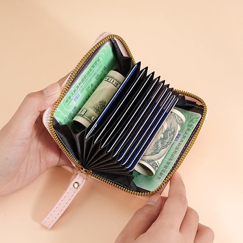 Wholesale Retro Plaid Women S Large Capacity Card Holder Wallet PU Leather 11 Slots Daily Casual Fashion Accessory