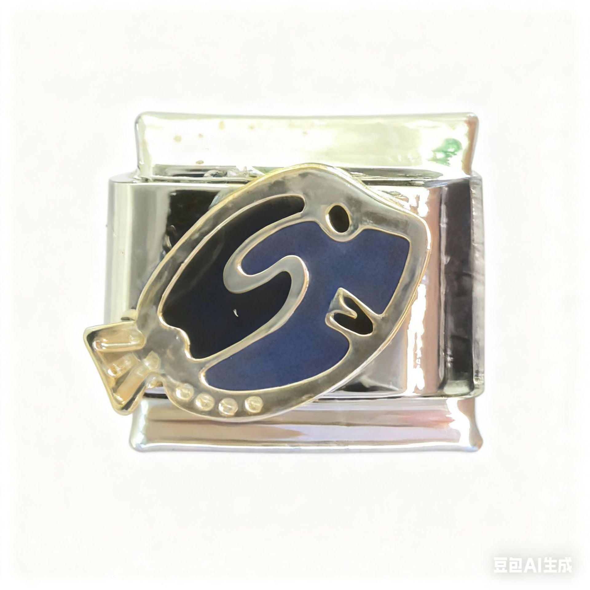 Wholesale  Italian Charm Bracelet 9mm DIY  balloon parallel fish  Creative Stainless Steel Composable Bracelet