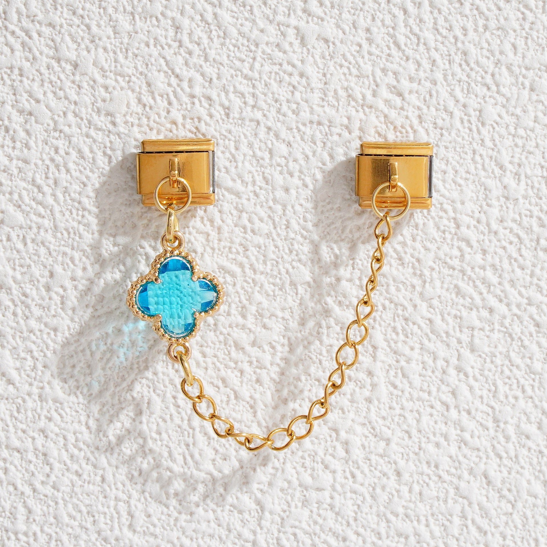 Wholesale 5pcs Italian Charm Bracelet 9mm DIY Splicing Evil Eye Pendant Stainless Steel Composable Bracelet