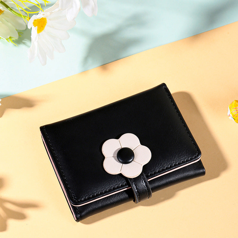 Wholesale short cute small flower wallet