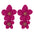Wholesale  Fresh Flower Earrings Women's Bohemian Double-layer Long earring