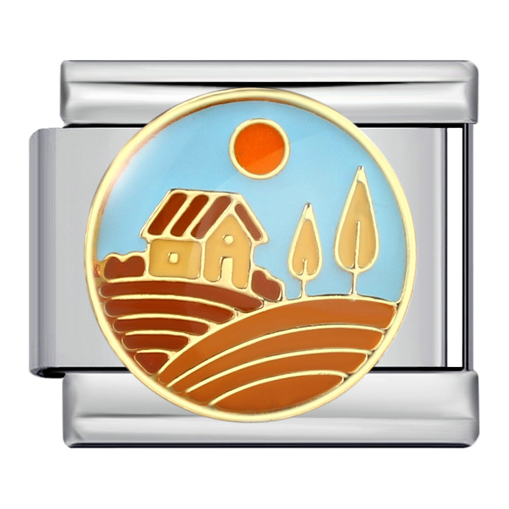 Wholesale Italian Charm Bracelet 9mm DIY Splicing Cute Creative Stainless Steel Composable Bracelet