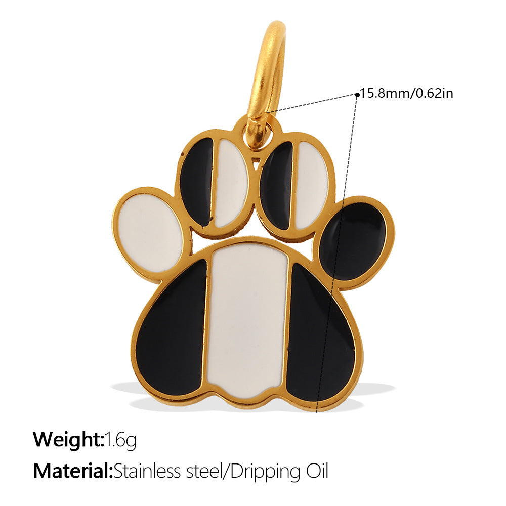 Wholesale Cute Cartoon Dog Paw Print Pendant Charms