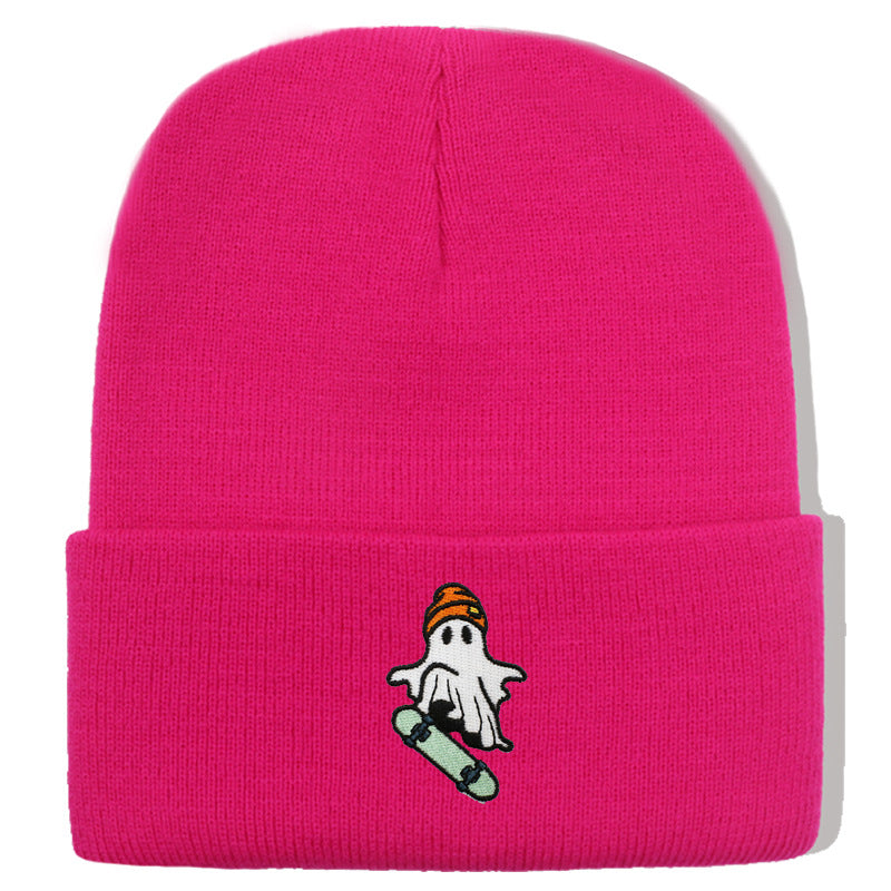 Wholesale Skateboarding Devil Embroidered Knitted Hat