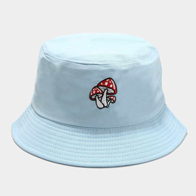 Wholesale cute three mushroom embroidered fisherman hat
