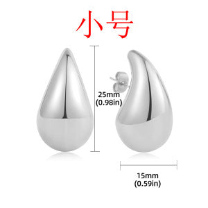 Wholesale  Stainless Steel Water Drop Earrings