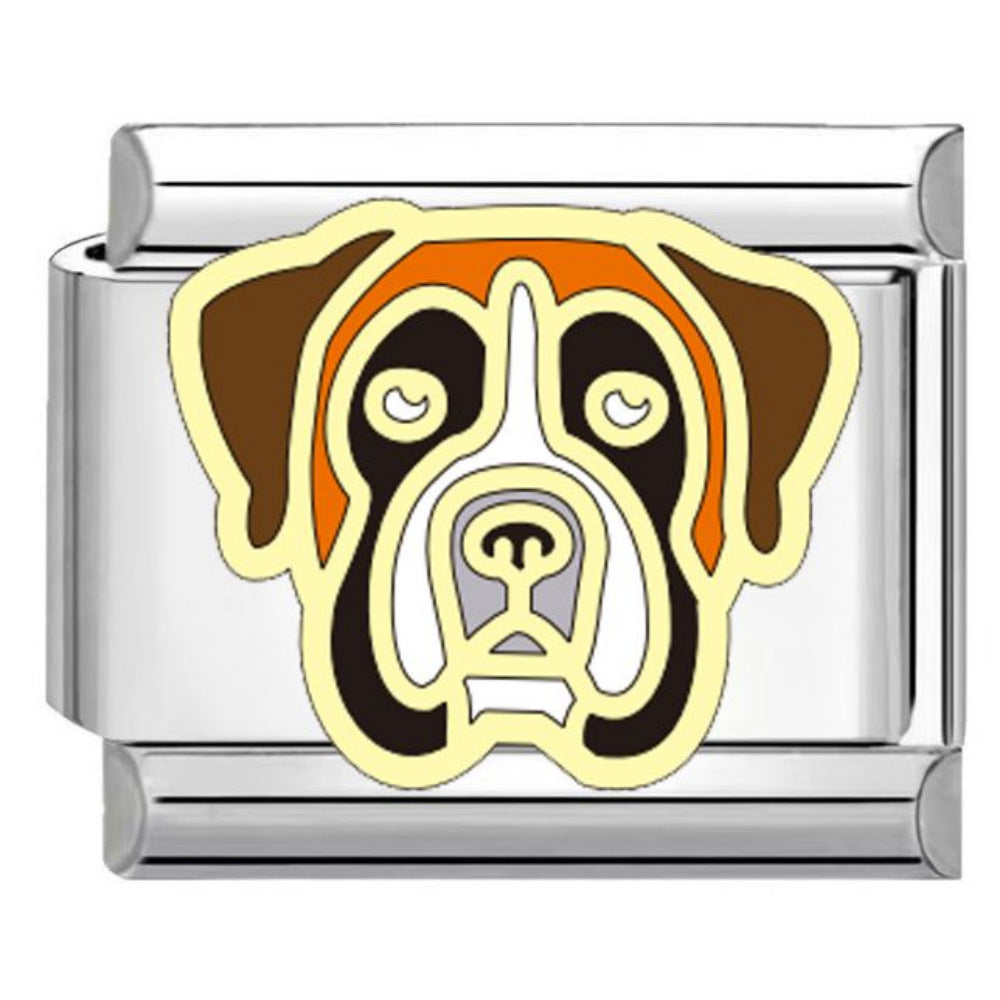 Wholesale Dog Pattern Italian Charms Bracelet Original Design Titanium Steel DIY Jewelry Accessory Gift