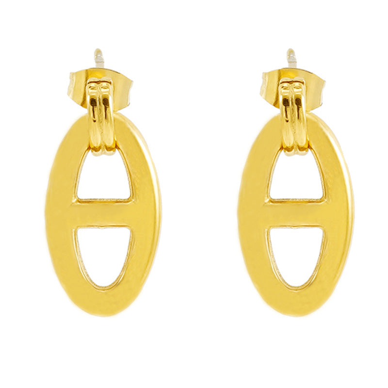 Wholesale Simple Pig Nose Earrings ACC-ES-ZhongYao014