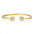 Wholesale  Titanium Steel Plated C-shaped Opening Bracelet