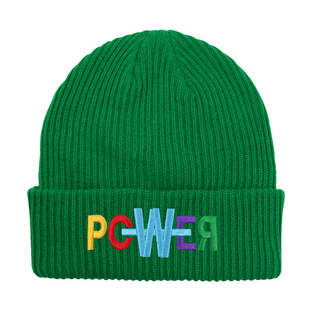Wholesale embroidered letters wool beanie hat
