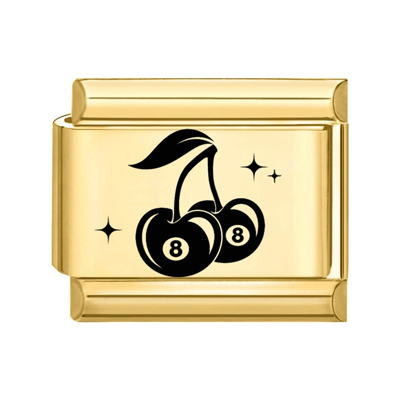 Wholesale Italian Charm Bracelet 9mm DIY Splicing Creative Pattern Stainless Steel Composable Bracelet