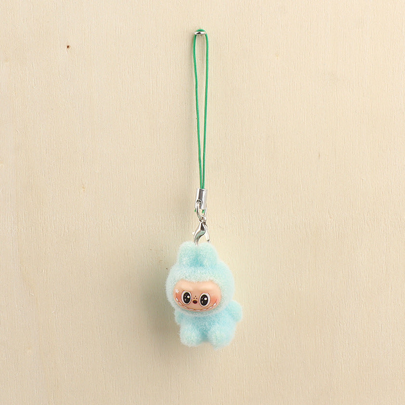 Wholesale 10pcs Flocked Plush Keychain Pendant Plush Doll Bag Accessory Mobile phone Chain