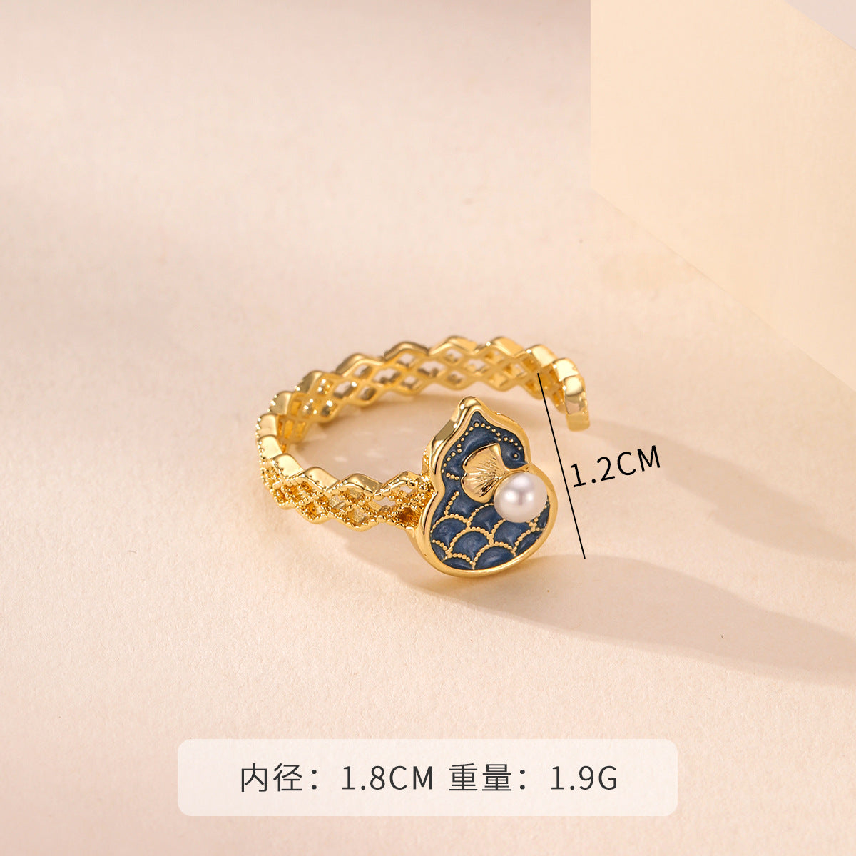 Wholesale  Natural Pearl Ring  Adjustable Ring