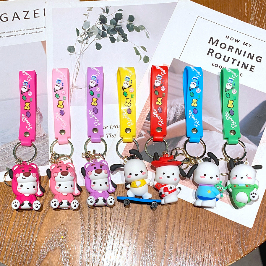 Wholesale Cartoon PVC Soft Glue Cute Keychain ACCVIP-KC-GongZ029