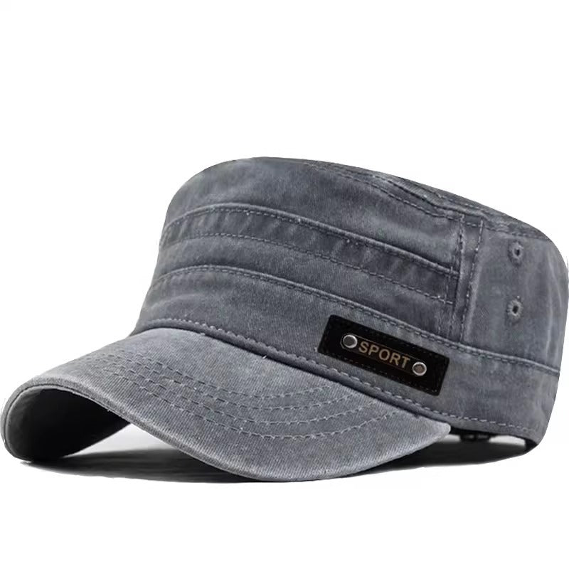 Wholesale Washed distressed flat cap baseball cap
