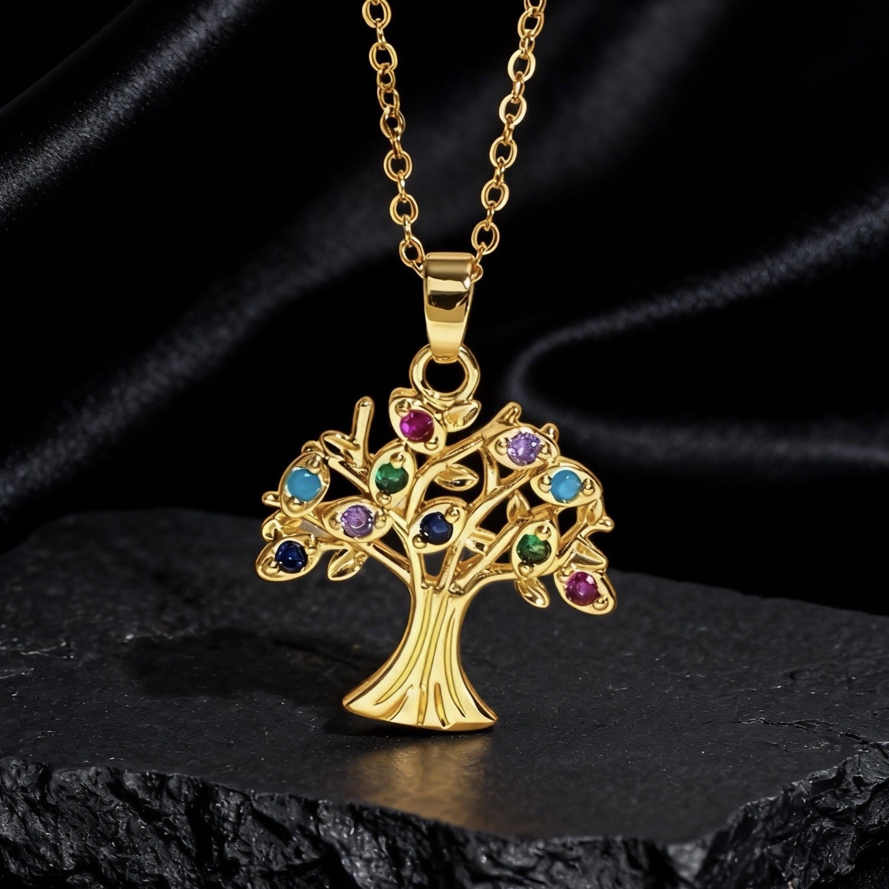 Wholesale Copper Tree Of Life Hollow Pendant Necklace For Women Chic Collarbone Chain Stylish Jewelry Accessory For Gift And Resale