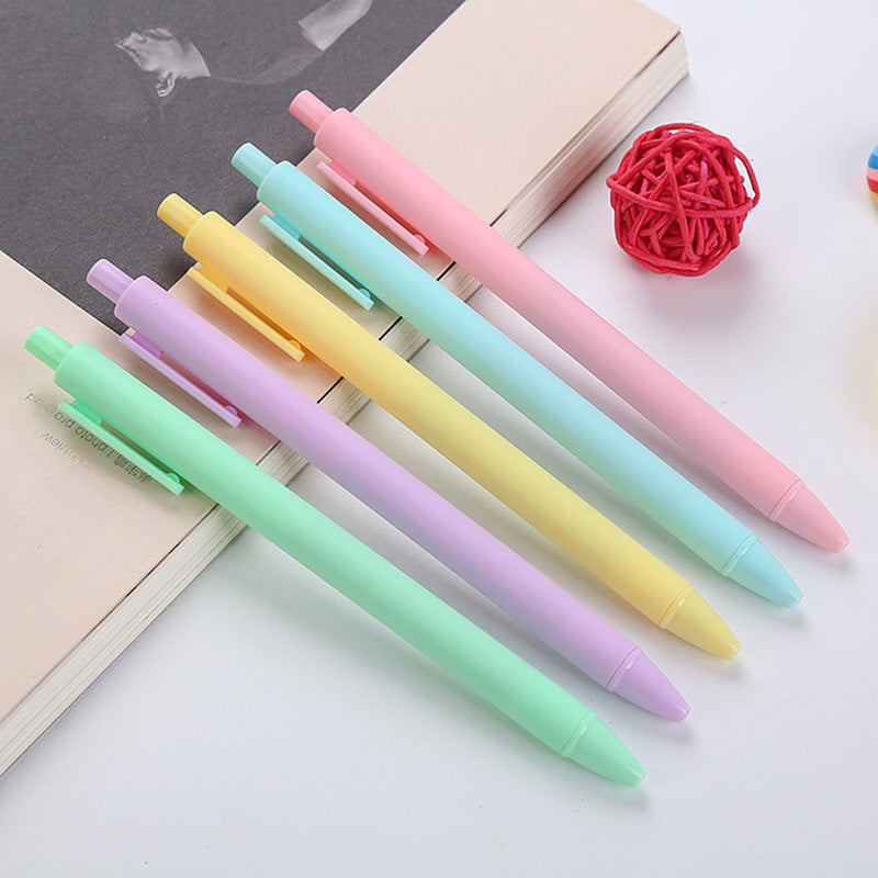 Wholesale Macaron gel pen black push color pen