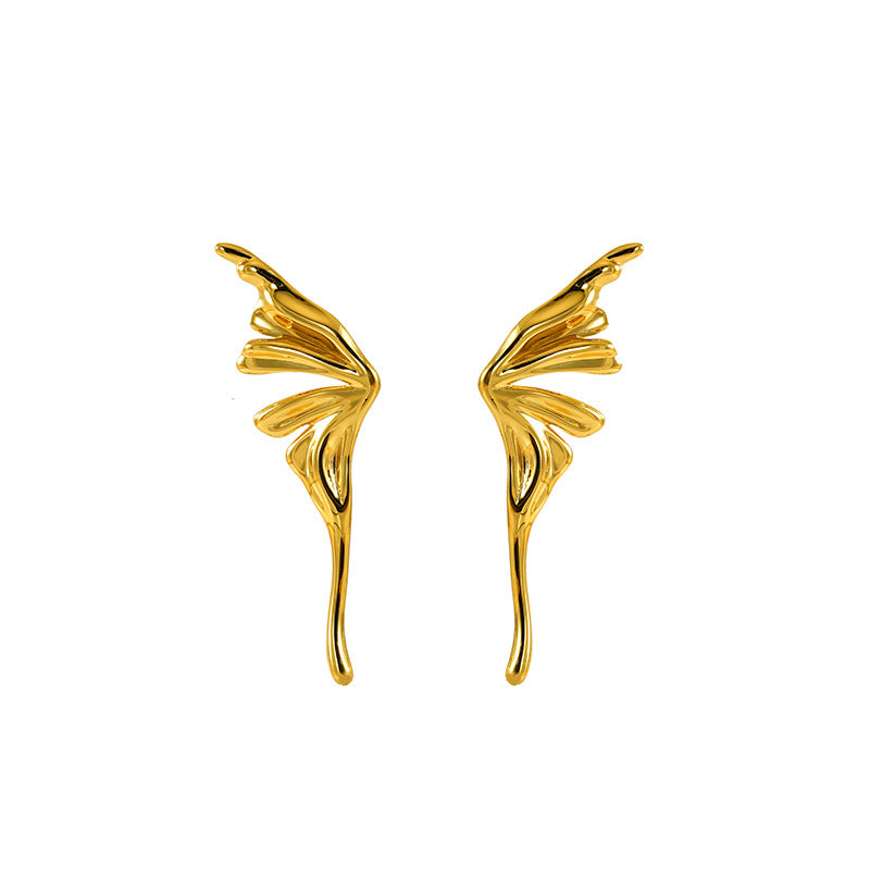 Wholesale Stainless Steel Angel Wings  Earrings
