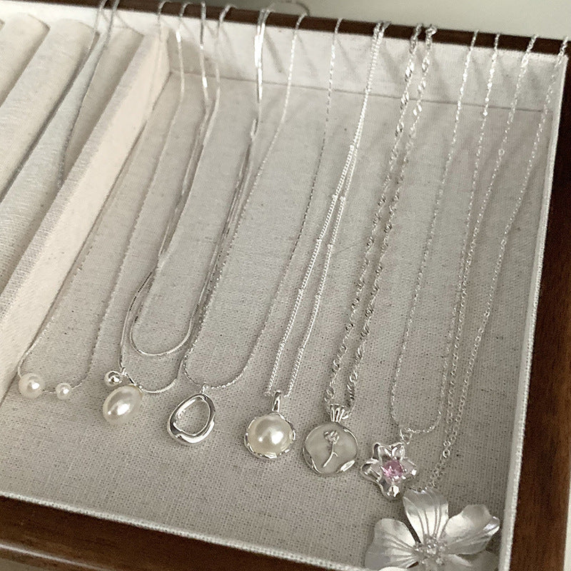 Wholesale Moonstone Light Luxury Pendant Necklace Choker Necklaces ACC-NE-LiuYing001