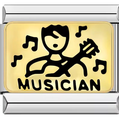 Wholesale Italian Charm Bracelet 9mm DIY Splicing Police Doctor Professional Series Stainless Steel Composable Bracelet