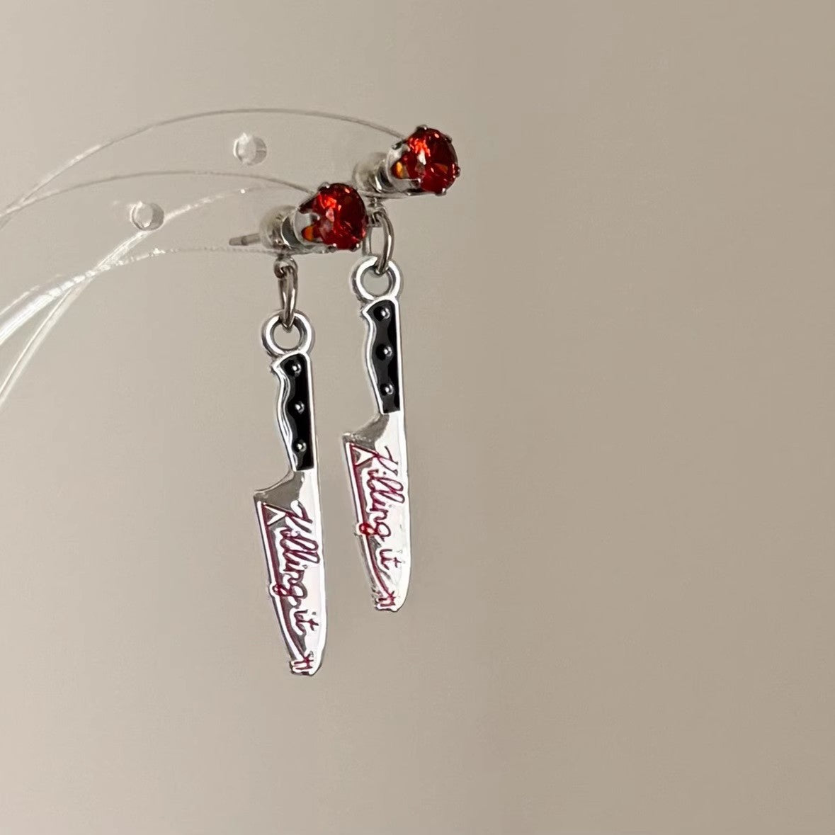 Wholesale Gothic Punk Rock Dagger Stud Stud Earrings