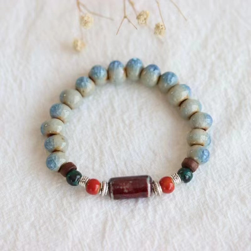 Wholesale Cute Cat Beaded Bracelet Ceramic Hand Ornaments ACC-BT-NS001