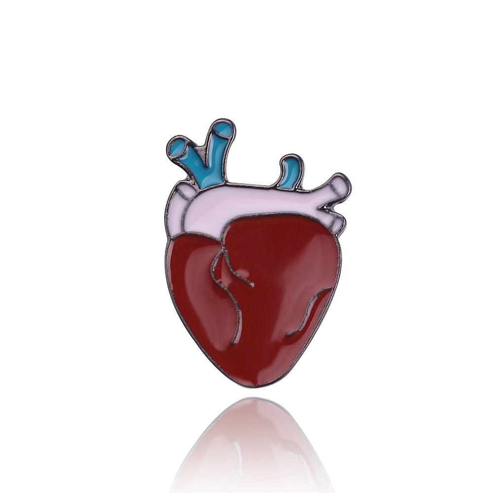 Wholesale Alloy Human organ brooch