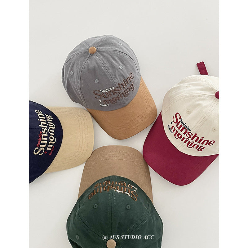 Wholesale Retro colorblock soft top baseball cap hat