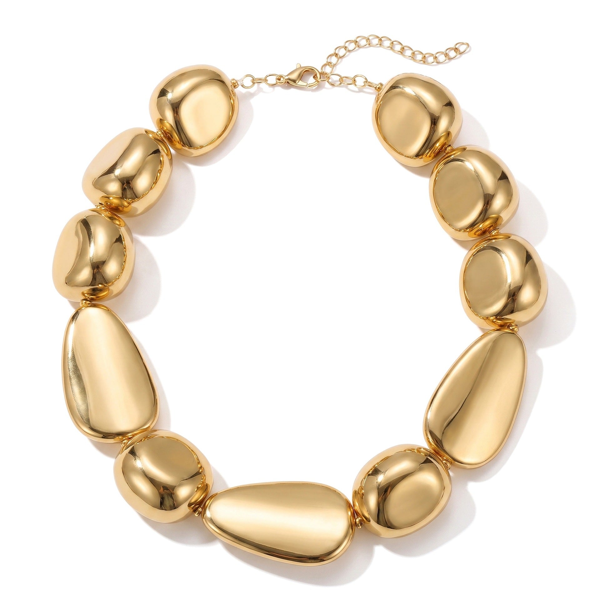 Wholesale Geometric Irregular CCB Bead Necklace Minimalist Style Fashion Jewelry Accessory Gift For Women