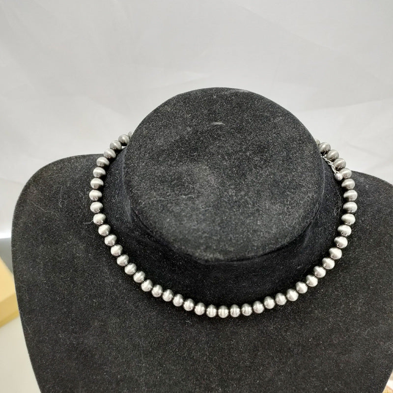 Wholesale Vintage 6MM 8MM 10MM Antique Red Copper Antique Tin Necklace ACC-NE-Xilu001