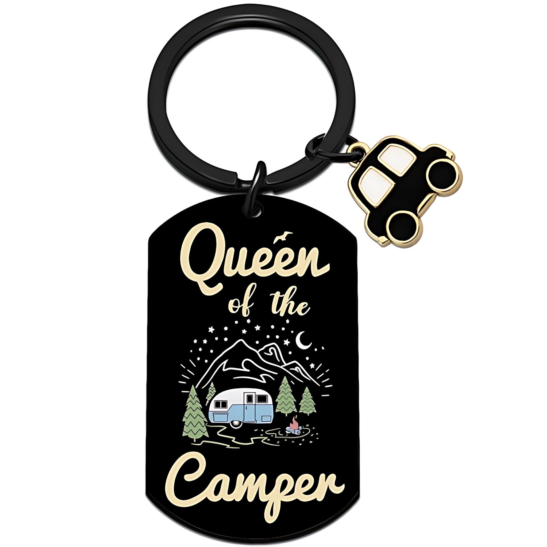 Wholesale Stainless Steel UV Printed Keychain - Decorative Christmas Gift Accessory