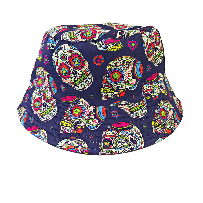 Wholesale Happy Birthday Printed Bucket Hat for Outdoor Sun Protection Fashion Accessory