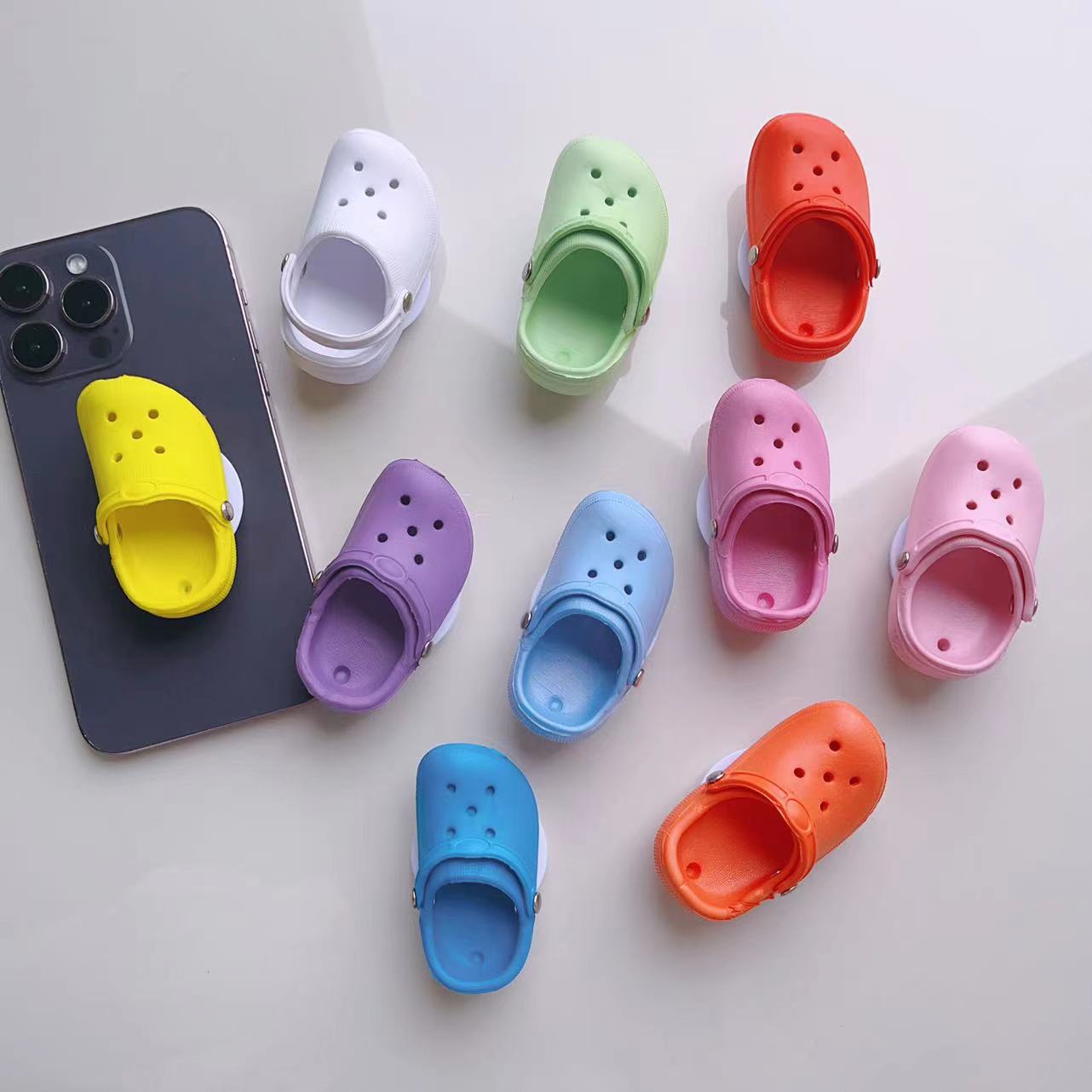 Wholesale Mini Croc Shoes Mobile Phone Airbag phone stand