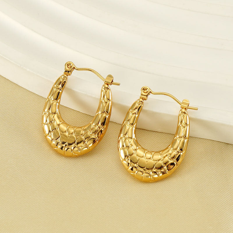 Wholesale Stainless Steel earrings  electroplating 18K  earrings