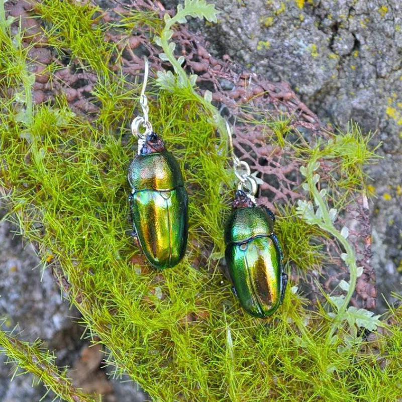 Wholesale Retro Beetle Alloy Earrings – Trendy Insect Jewelry for Party Wear
