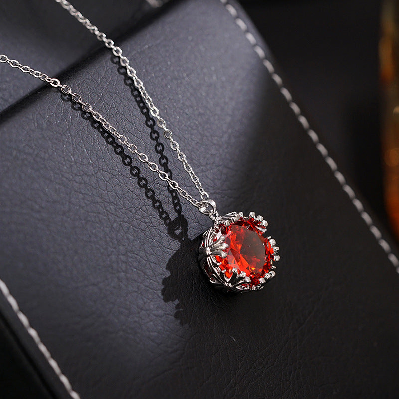 Wholesale s925 classic fashion light luxury  red earrings